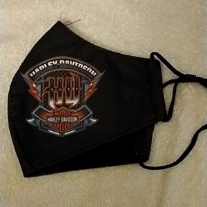 Black motorcycle mask